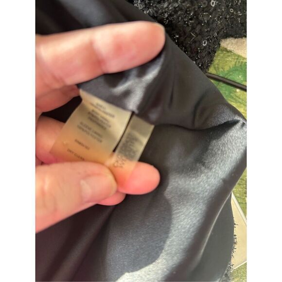 Calvin Klein Black Sequin Blazer Women’s Plus Size 24W Jacket - Picture 4 of 14